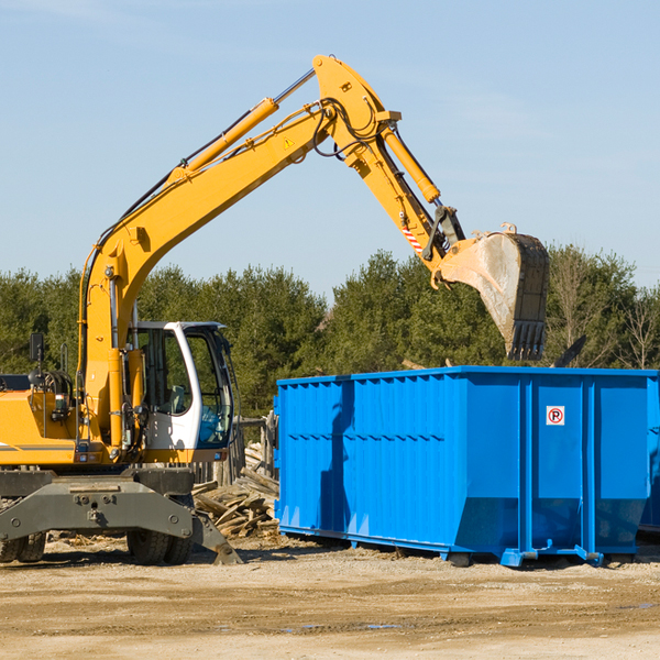 how many times can i have a residential dumpster rental emptied in Plumsteadville PA